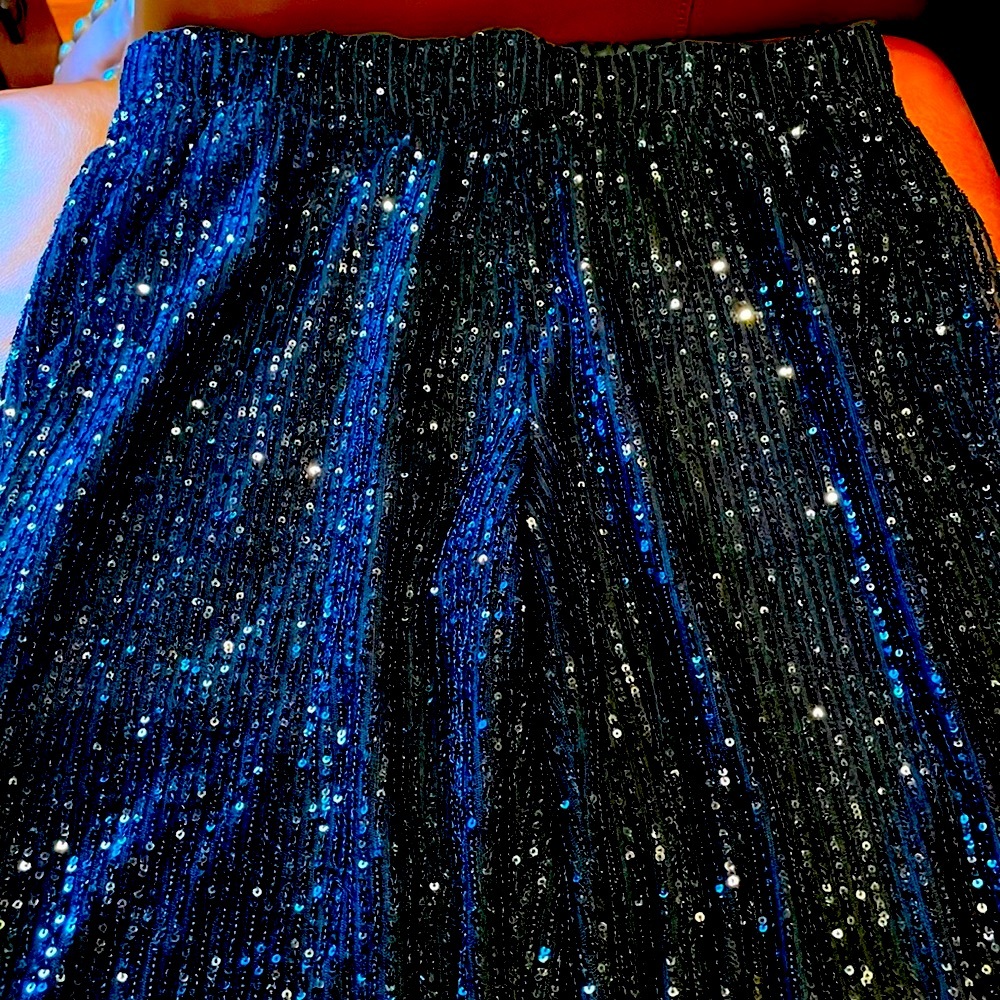 Ann Taylor Loft sequin jogger pants